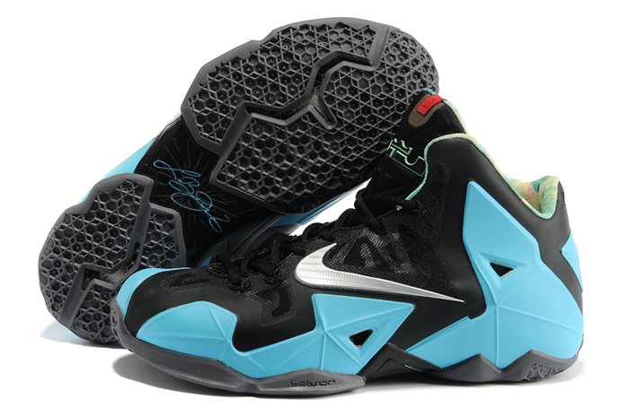 Authentic Nike LeBron 11 Black Moon Silver South Beach Best